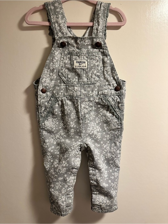 OshKosh B'gosh Other - OshKosh B'gosh Sage Floral Girls' Overalls